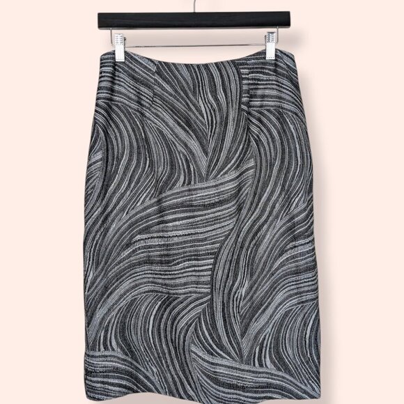 🍁Scapa Lauren Perre Metallic Swirl Pencil Skirt - Picture 5 of 7